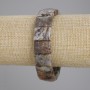 Petersite rectangular link bracelet, diameter 16×12mm ±, length 18cm ± stretch