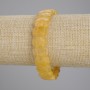 Bracelet Citrine faceted link, diameter 14×9mm±, length 18cm± stretch