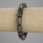 Jasper (Jasper) Dragon's Blood Cylinder Bracelet, diameter 14×10mm, length 18cm, elastic