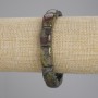 Jasper Bracelet Dragon's Blood (Dragon's Blood Jasper) Smooth Link, 16.5×10mm±, Length 18cm± Stretch