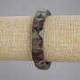 Jasper Bracelet Dragon's Blood Cut-Quadrant Square, 12x12mm+, stretchy length 18cm±