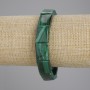 Malachite Bracelet with Smooth Links, 16x12mm per link, length 18cm, stretchy