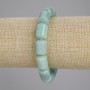 Amazonite Cylinder Bracelet, 14x10mm diameter, plus/minus, 18cm length, stretch