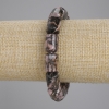 Rhodonite Cylinder Bracelet, diameter 14×10mm, length 18cm, stretch