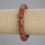 Bracelet Aventurine Golden Sand Cylinder, diameter 14x10mm+-, length 18cm+- stretch