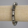 Pyrite Cylinder Bracelet, diameter 14×10mm ±, length 18cm ± stretch
