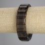 Bracelet Smoky Topaz smooth link, diameter 18x13mm+-, length 18cm+- stretch