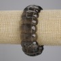 Bracelet Smoky Topaz Faceted Chain, diameter 25×11mm±, length 18cm± Stretch