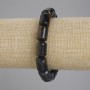 Bracelet Hawk's Eye Tiger's Eye Cylinder Beads, diameter 14x10mm, length 18cm, stretch
