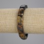 Bracelet Tiger's Eye and Hawk's Eye Smooth Chain, Ø 17x10 mm ±, length 18 cm ± stretch
