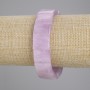 Kunzite Crystal Bracelet, Channeled Bead, 16×12 mm, Stretch Bracelet, 18 cm approx