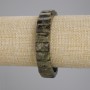 Bracelet natural grossular garnet chain, diameter 13×9mm±, length 18cm± stretch