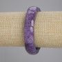 Charoite natural stone bracelet chain, 23x13 mm links, 5mm+-, length 18cm+- stretch