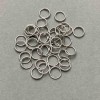 Swivel Hook Ring 7 mm Spring Wire Ring, silver metal, packaging 20g