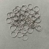 Spring-loaded Jump Ring 8mm Silver Tone (0.5 kg packaging)