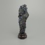 Sculptural decorative stone, unpolished chalcopyrite on stand 170x40-50mm± (assorted sizes)