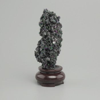 Decorative raw chalcopyrite stone on a stand 110×40 mm ± (assorted sizes)