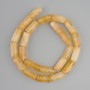 Citrine Beads Cylinder, diameter 17-18×8mm, length 40cm on thread