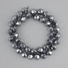 Terahertz Beads Multisided 10mm Diameter, 39cm+/- Threaded Necklace