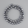 Terahertz faceted round beads, diameter 8mm±, length 38cm± on a thread