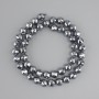 Terahertz faceted round beads, diameter 8mm±, length 38cm± on a thread
