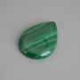 Malachite Teardrop Pendant 30×22mm± with side hole on the wide side