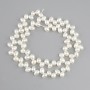 Freshwater pearl beads oval “Butterfly” 38 cm long on a thread