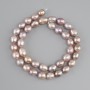 Freshwater pearls pastel shades oval, 9–10×7.8 mm, 8 mm+/- diameter, length ~37 cm on a thread