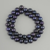 Freshwater Pearls Graphite with Peacock Iridescence (peacock black), diameter 9.5-10mm+-, length 38cm+- on thread
