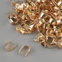 Pendant Finding Holder for Pendant Bails, 4mm± diameter, 8mm± length, gold-tone metal, 22g± weight