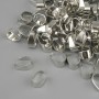 Pendant Bail for Pendant Caps, 4 mm +/- hole diameter, 8 mm +/- length, metal colour silver, packing 22 g +