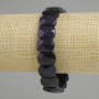 Bracelet Aventurine Night of Cairo Faceted Link, diameter 14x10-11mm+-, length 18cm (stretch)