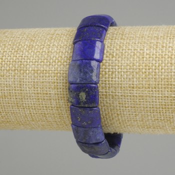 Lapis Lazuli Bracelet link, diameter 14-15×9, 5-10mm±, length 18cm (stretch)