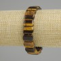 Tiger's Eye Bracelet Smooth Link, 14x10mm, stretchy, 18cm