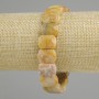 Bracelet Jasper Beaded Chain, 14×11mm diameter, length 18cm (stretch)