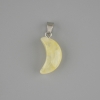 Pendant Crescent Citrine 20x9mm+-, length 26mm+
