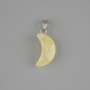 Pendant Crescent Citrine 20x9mm+-, length 26mm+