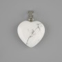 Heart Pendant Chalcedony 20x20mm±, length 28mm±