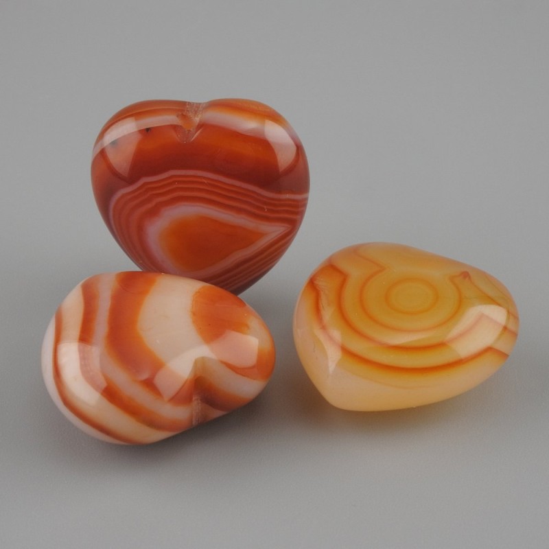 Pendant Blank (Base) for Heart Pendant Agate 20x20mm± with Hole for Pin
