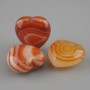 Pendant Blank (Base) for Heart Pendant Agate 20x20mm± with Hole for Pin