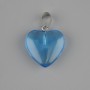 Pendant Heart-toned Quartz 20x20mm±, length 30mm±