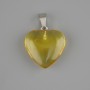 Pendant Heart of Tuned Quartz 20×20mm ±, length 30mm ±
