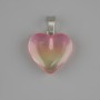 Heart Pendant with Tinted Quartz 20×20mm, length 30mm