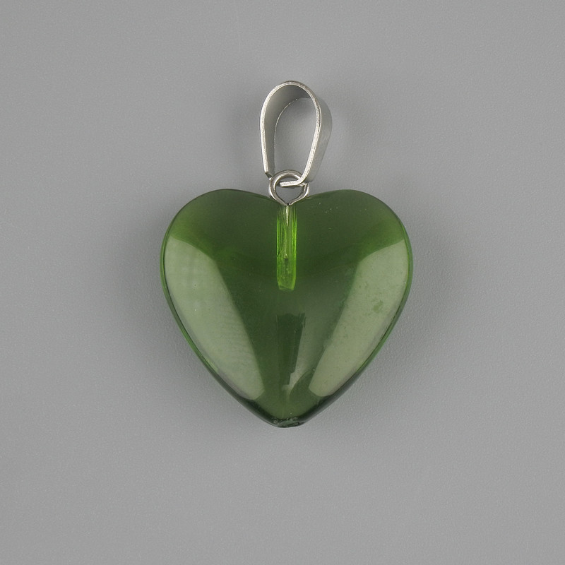 Pendant Heart-Tone Quartz 20×20mm±, length 30mm±