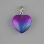Heart Pendant of Toned Quartz 20×20mm±, length 30mm±