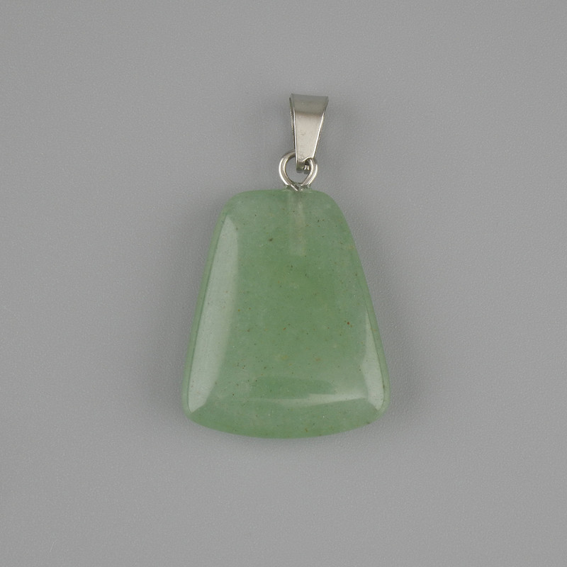 Jade Necklace Pendant in a Teardrop/T trapezium 17×21mm, length 30mm