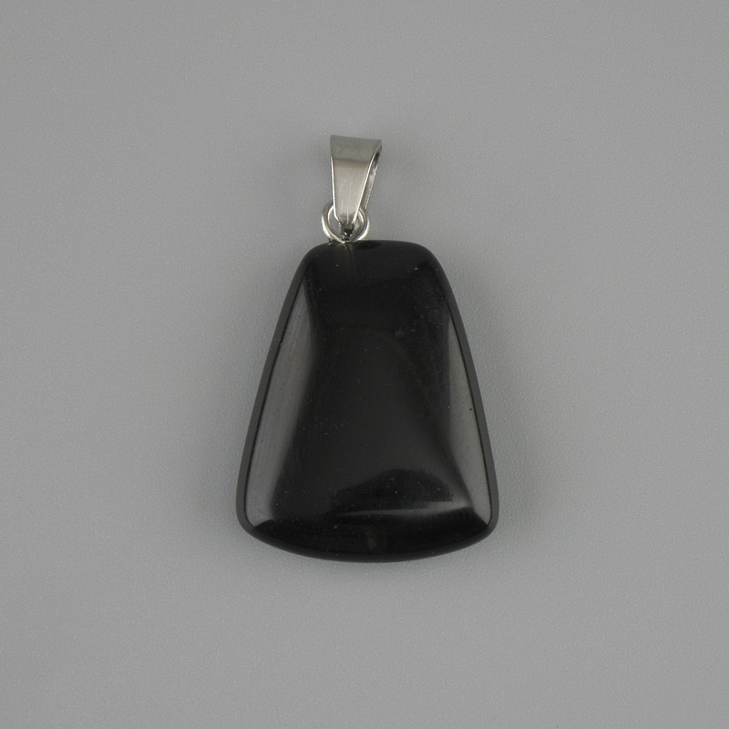 Agate Teardrop Pendant 17x21mm+-, length 30mm+