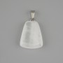 Pendant Mountain Crystal Trapezoid 17x21mm+-, length 30mm+-