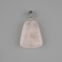 Pendant Pink Quartz Trapezoid 17×21mm±, length 30mm±