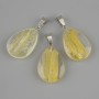 Drop Pendant (clear resin) 25x18x35mm+